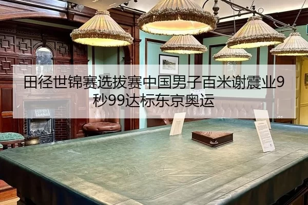 田径世锦赛选拔赛中国男子百米谢震业9秒99达标东京奥运